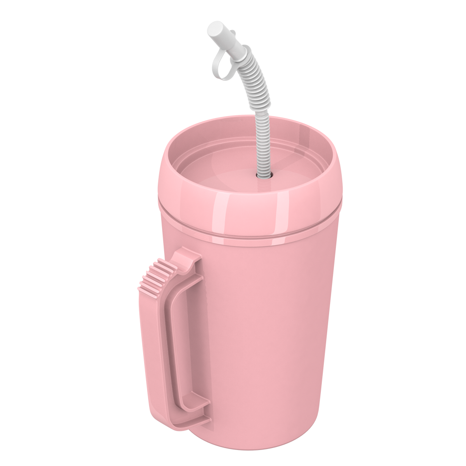 Dynarex Insulated Carafe With Lid, Rose, 34oz