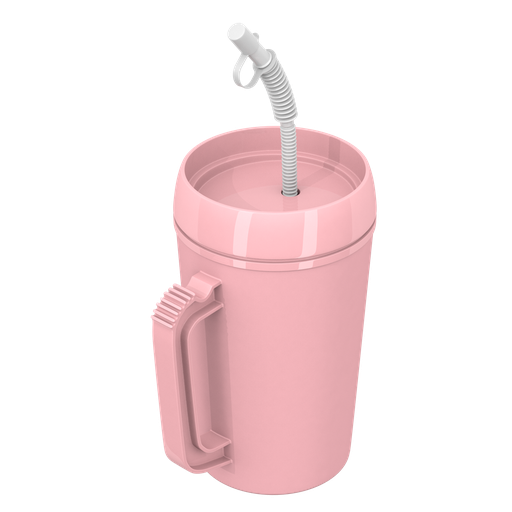 [4219] Dynarex Insulated Carafe With Lid, Rose, 34oz