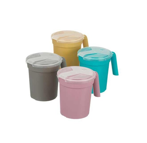 [H222-10] Inteplast Deluxe Pitcher with Lid, Rose