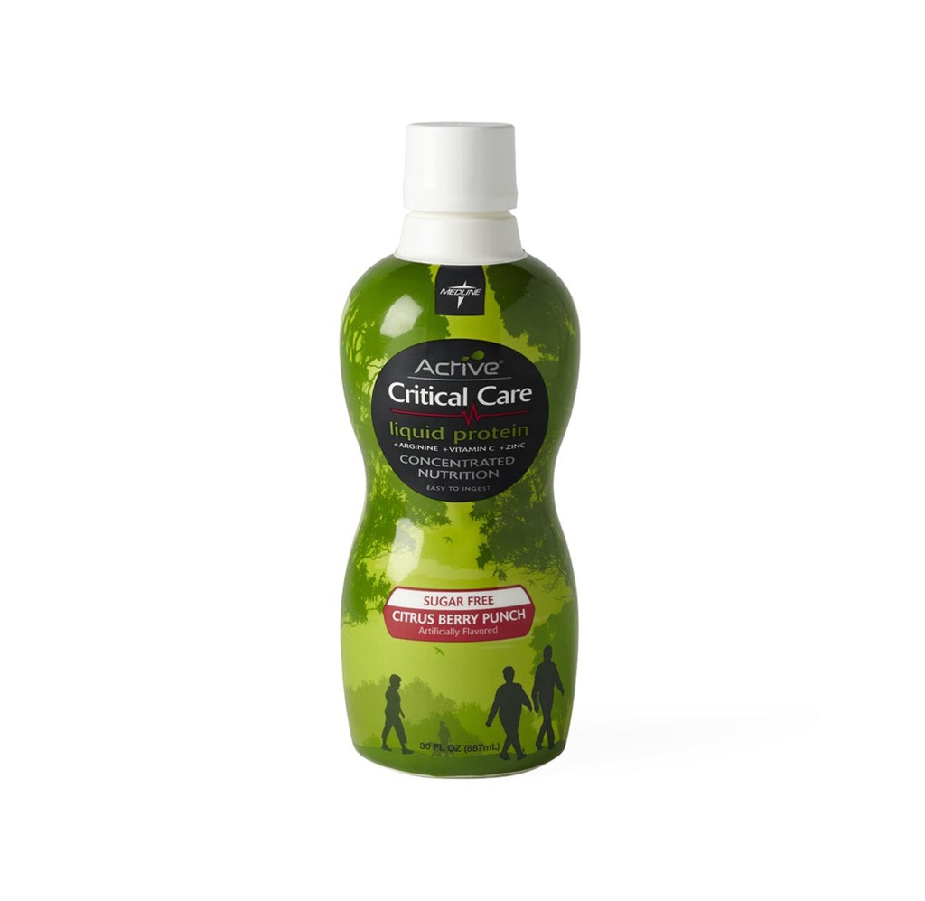 Active Critical Care Liquid Protein Nutritional Supplement, Berry Flavor, Sugar Free
