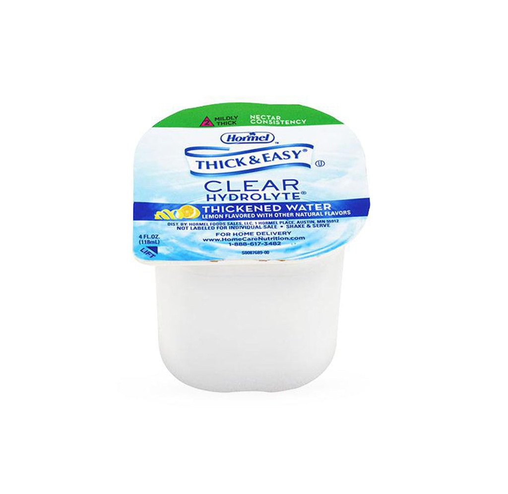 Thick and Easy Hydrolyte Thickened Lemon-Flavored Water, Nectar Consistency