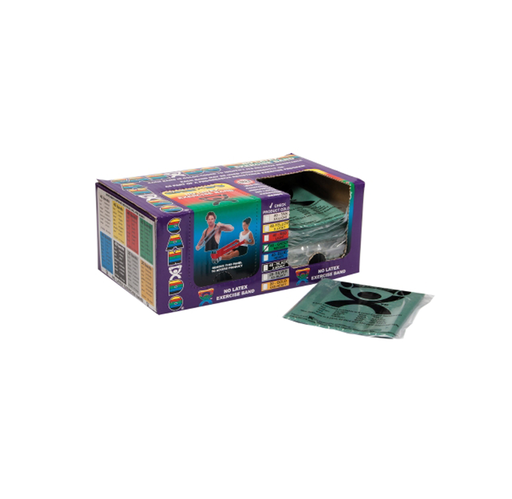 [10-5643] CanDo Exercise Band, Green, 5"x4ft, Medium Resistance