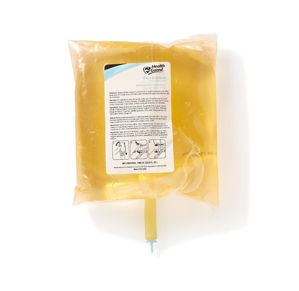 HealthGuard Shampoo and Body Wash, 1,000mL Refill