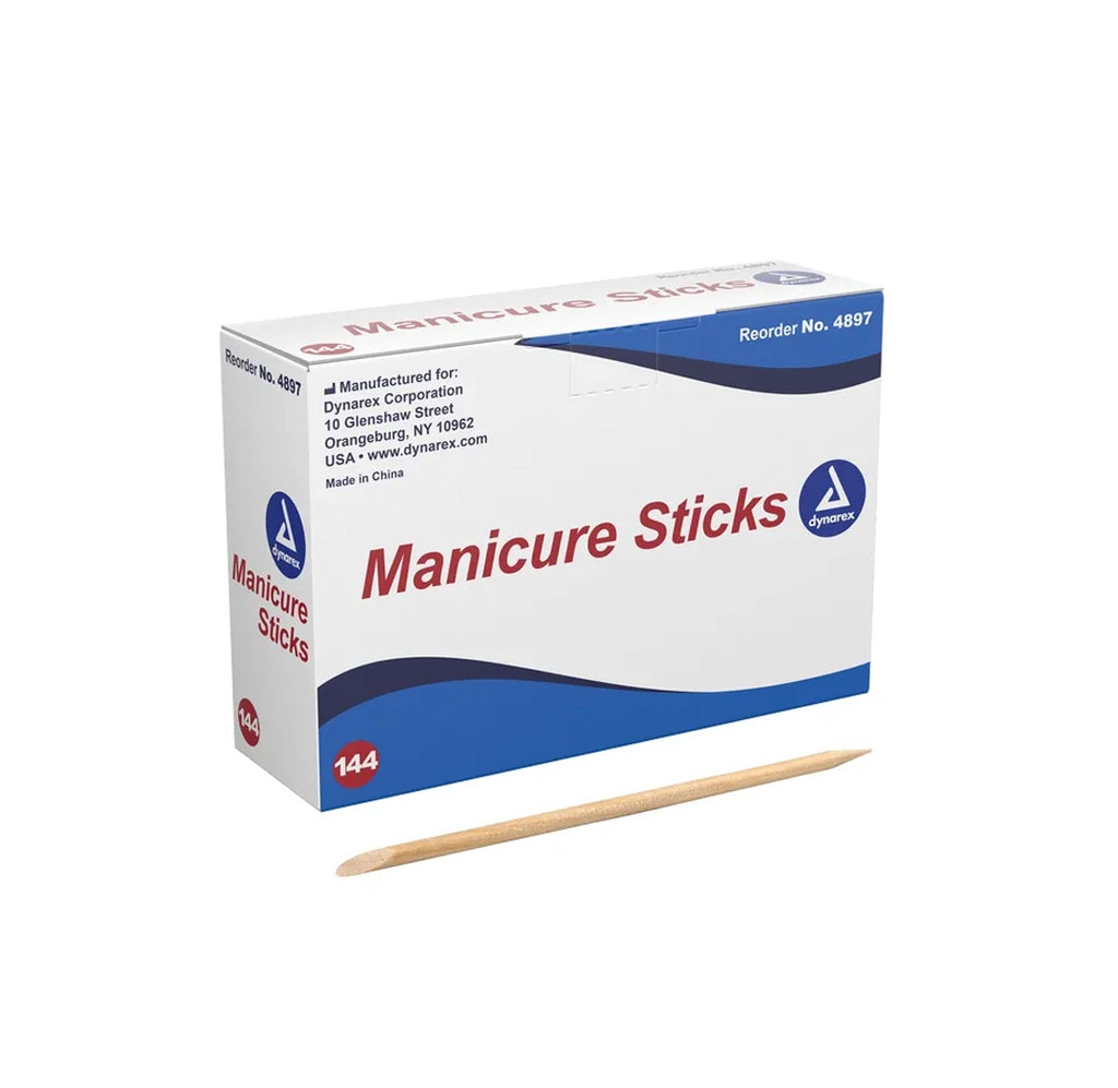 Dynarex Manicure Sticks, 4.5"