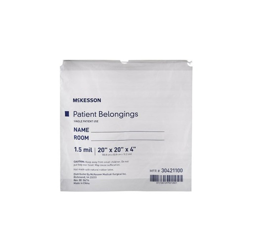 [30421100] McKesson Patient Belongings Bag