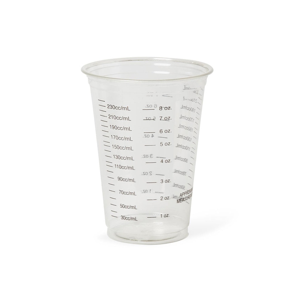 Medline Graduated Plastic Cups, 10oz Core GPO