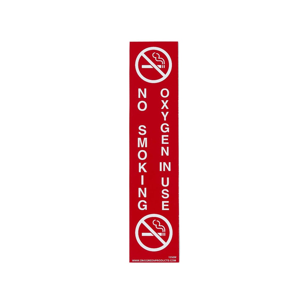 No Smoking Oxygen In Use Sign, Magnetic