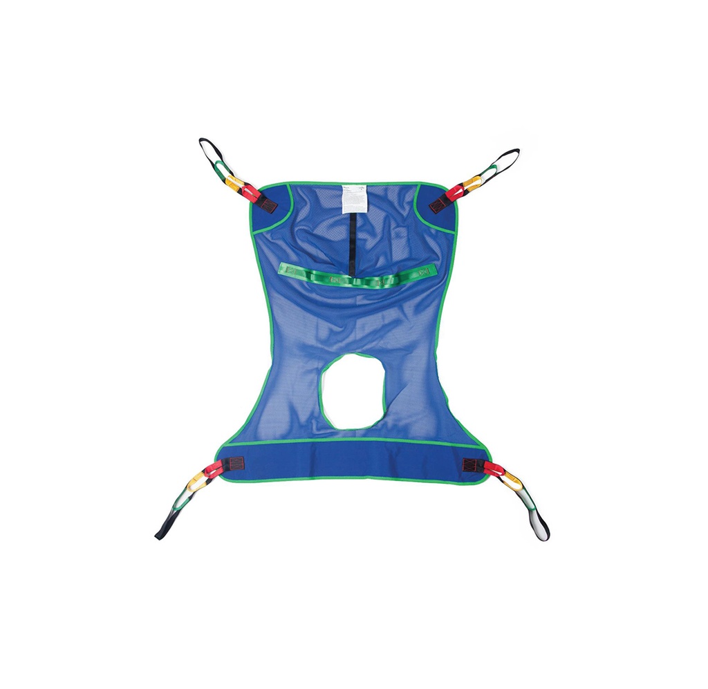 Medline Reusable FullBody Mesh Sling with Commode Core GPO