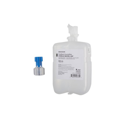 [16-00550] McKesson Humidifier Sterile Water with Adapter 550mL