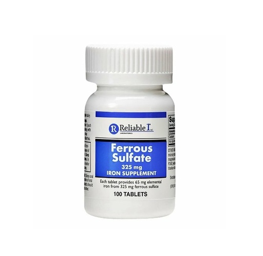 [OTC004] Ferrous Sulfate Iron Supplement Tablets, 325 mg