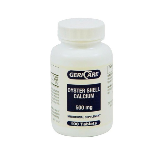 [OTC011] Geri Care Oyster Shell Calcium Tablets, 500 mg