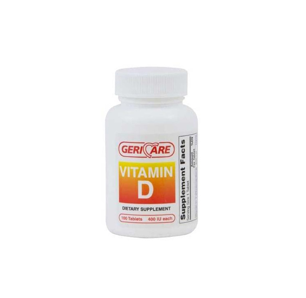 Vitamin D Tablets, 400 IU (10 mcg)