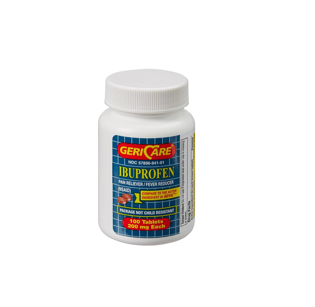 Geri Care Ibuprofen Tablets, 200 mg