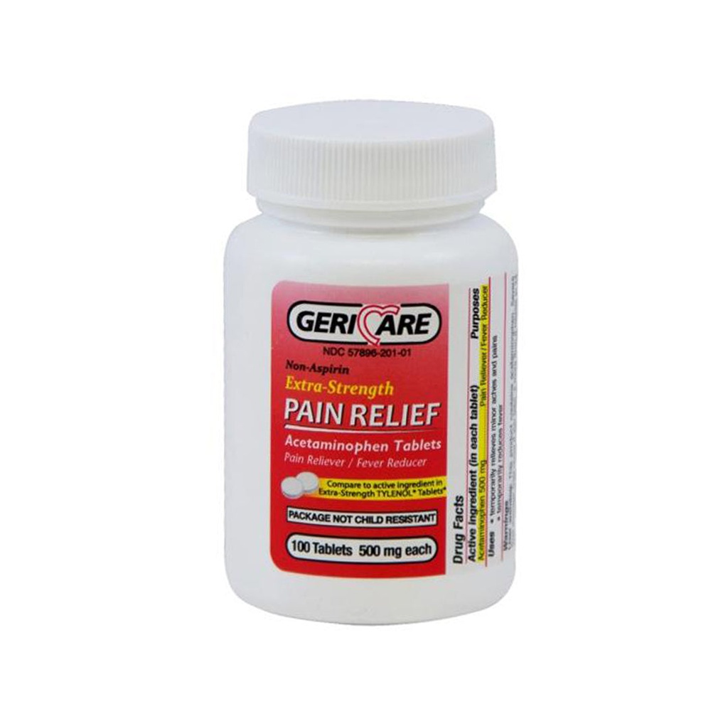 Geri Care Acetaminophen Tablets, 500 mg