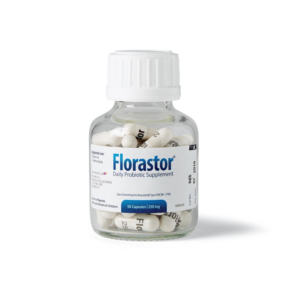 Florastor Probiotic Supplement Capsule, 250 mg