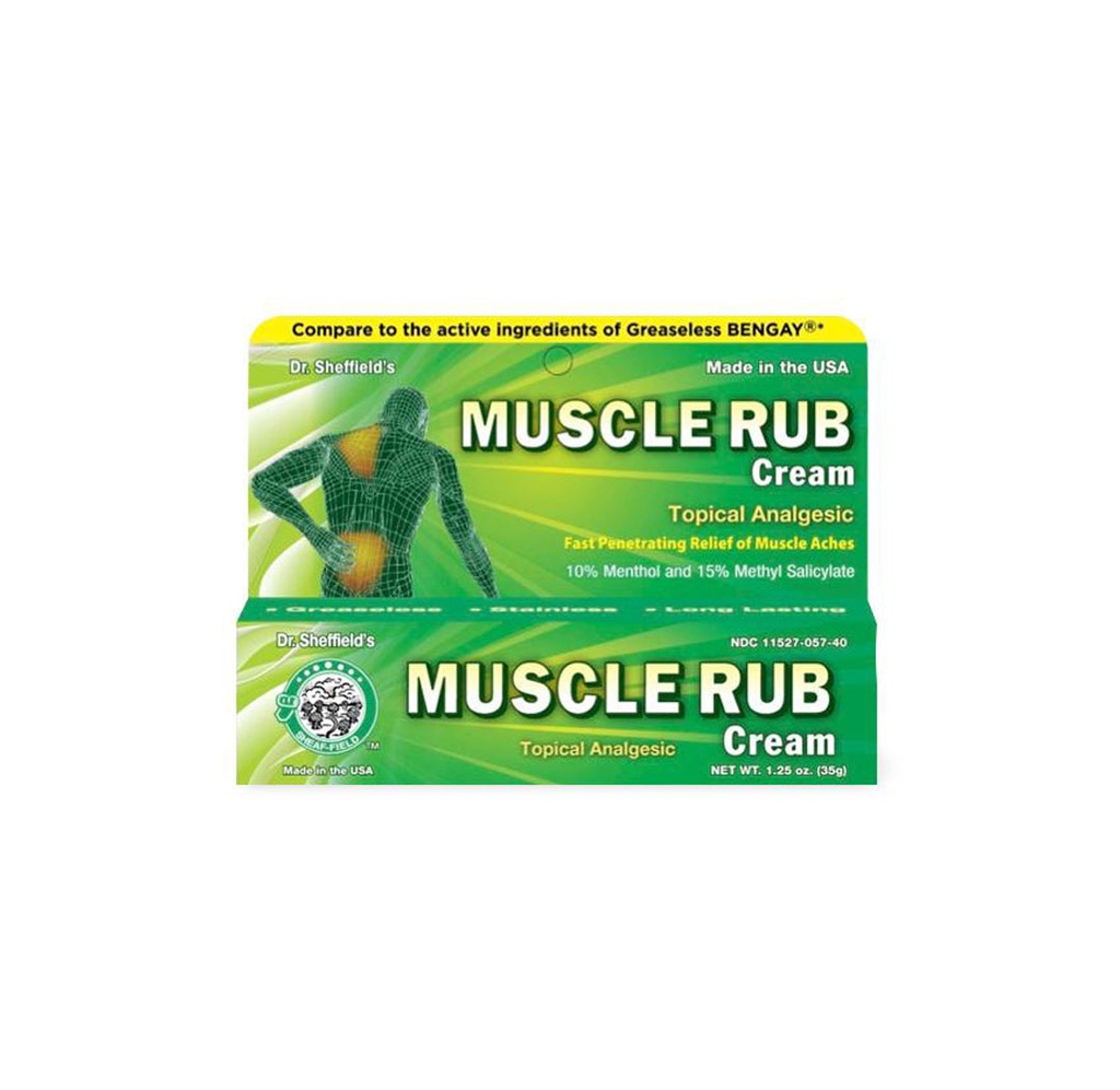 Muscle Rub Cream, 1.25oz Tube