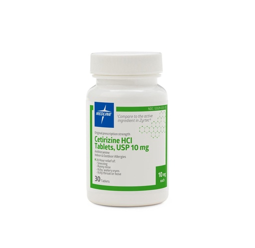 [OTC119] Medline Cetirizine Tablets, 5 mg
