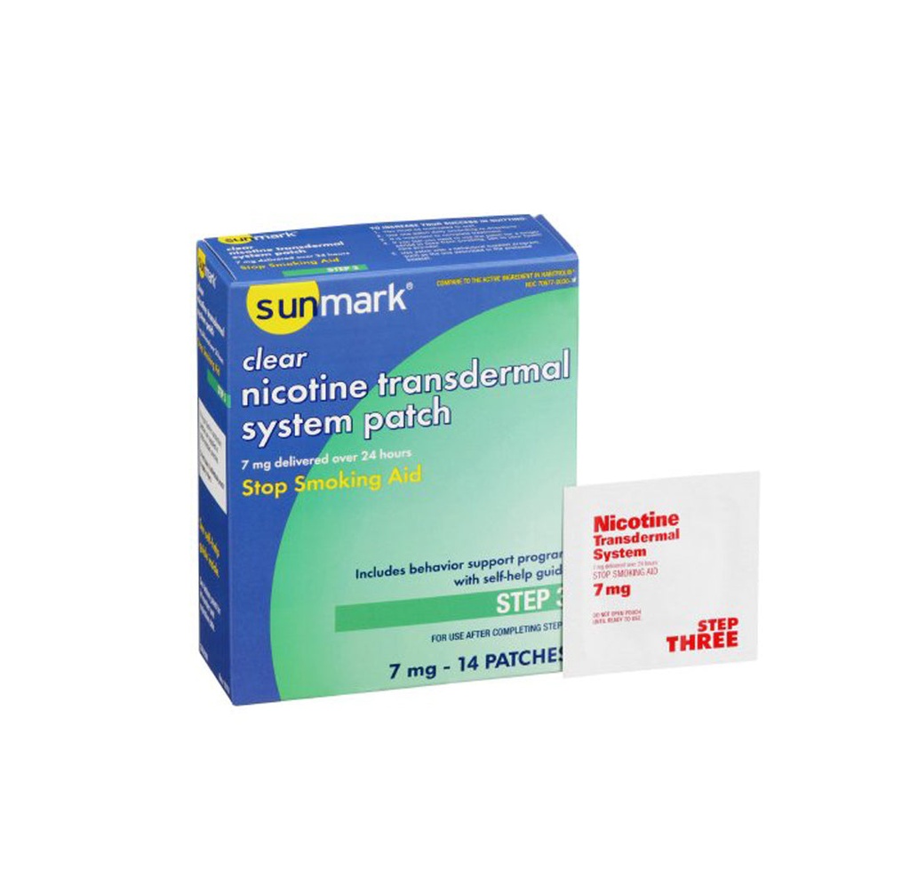 Sunmark Smoking Aid Transdermal Patch, 21 mg