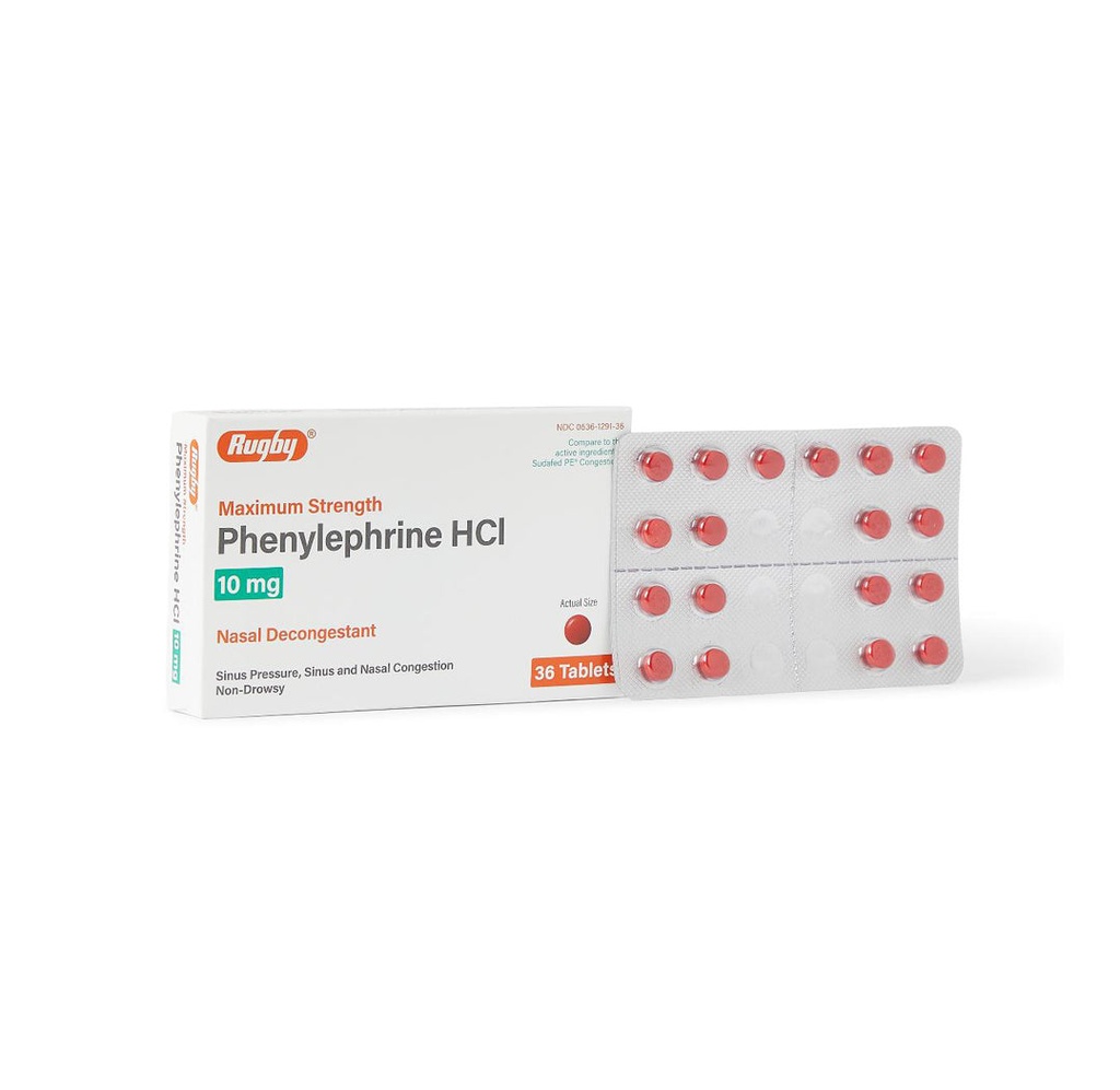 Rugby Phenylephrine HCI, 10 mg