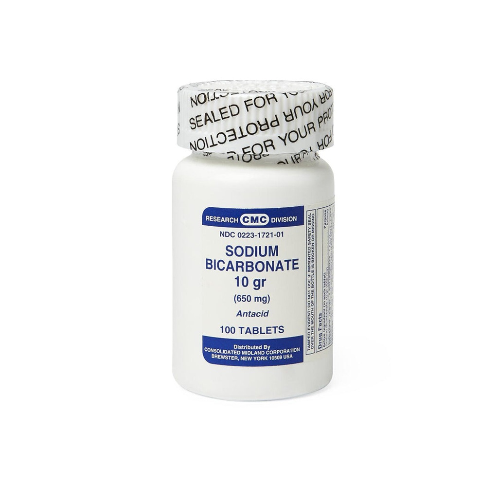 Sodium Bicarbonate, 10g (650 mg) Tablet
