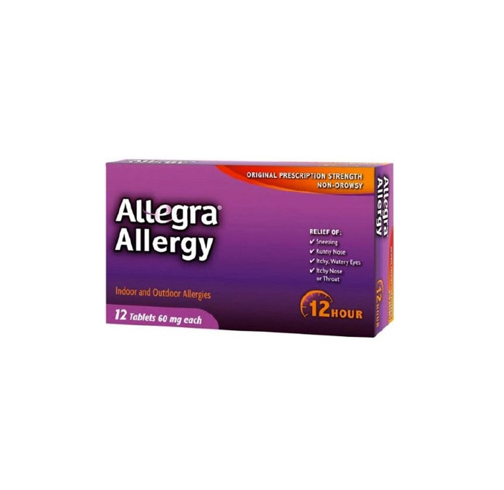 Allegra Allergy Relief Tablets, 60 mg
