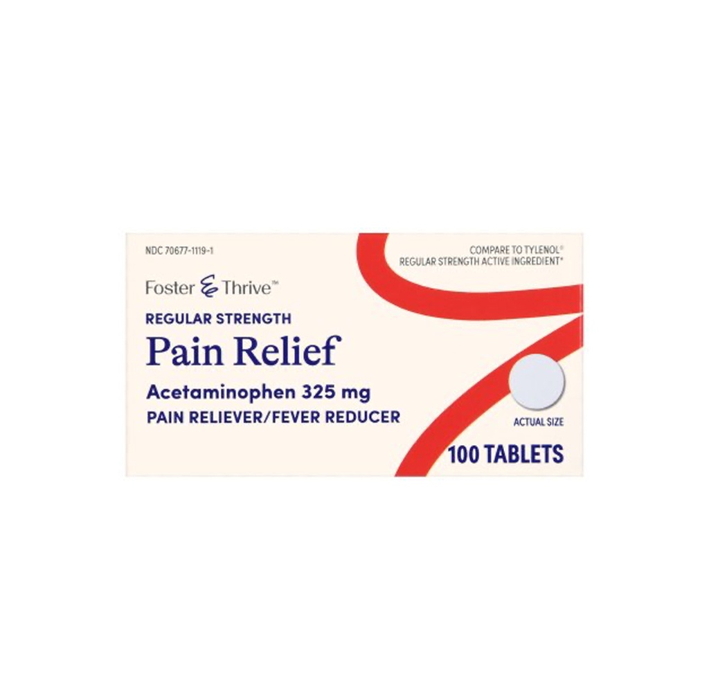 Forster & Thrive Acetaminophen Tablets, 325 mg