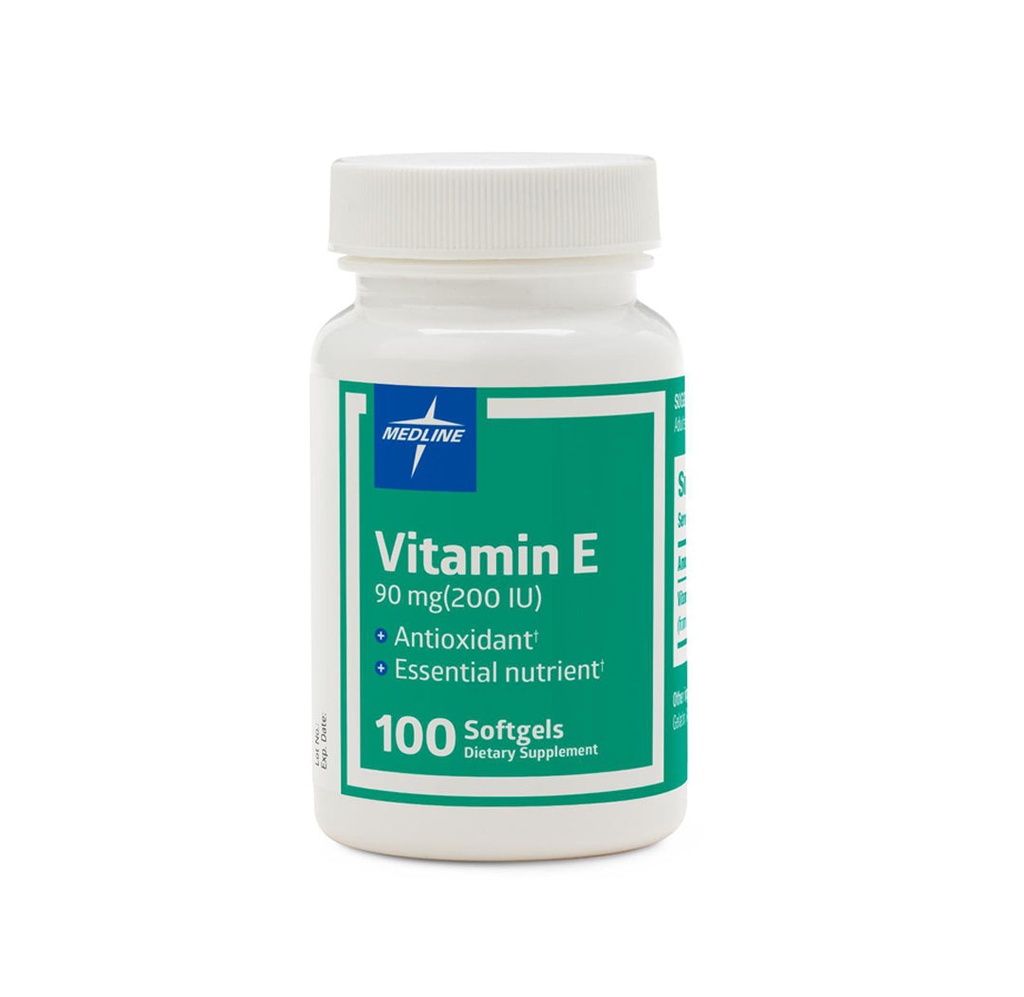 Medline Vitamin E Softgel, 90 mg