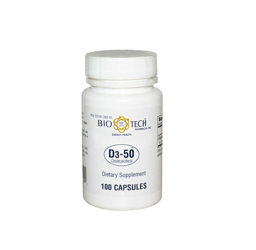 [OTC162] Bio Tech Vitamin D3 50000 IU Capsules