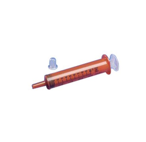 [61907102] Monoject Clear Oral Medication Syringe, 10mL,  With Plunger Rod