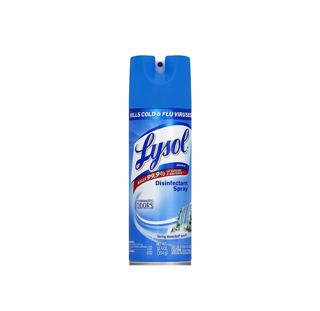 Lysol Surface Disinfectant Alcohol Based Aerosol Spray Liquid 12.5oz