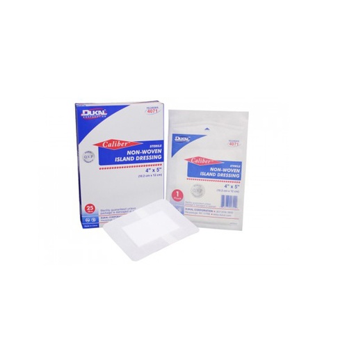 [4072] Dukal Non-Woven Island Dressing 4”x8”