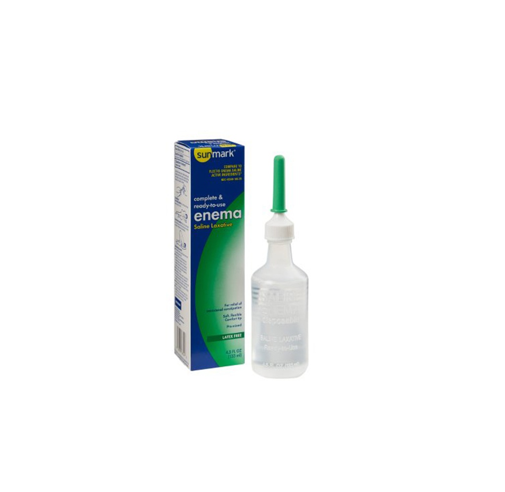 McKesson Sunmark Enema Saline Laxative, 4.5oz