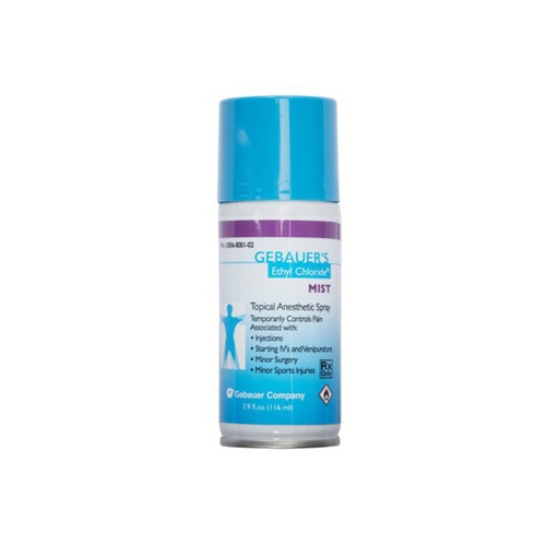 [0038-6000-102] Gebauer's Ethyl Chloride 100% Mist Spray Can,103.5mL