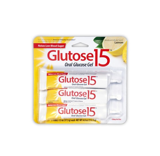 [OTC169] Glutose 15 Glucose Supplement Gel, Lemon Flavor