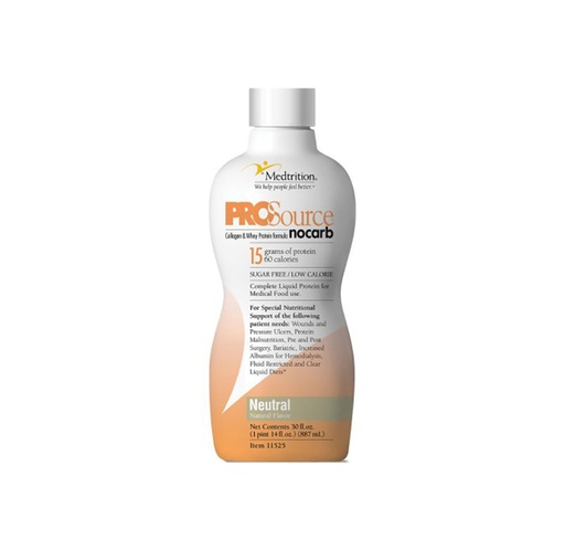 [11525] ProSource NoCarb Oral Supplement, 30oz