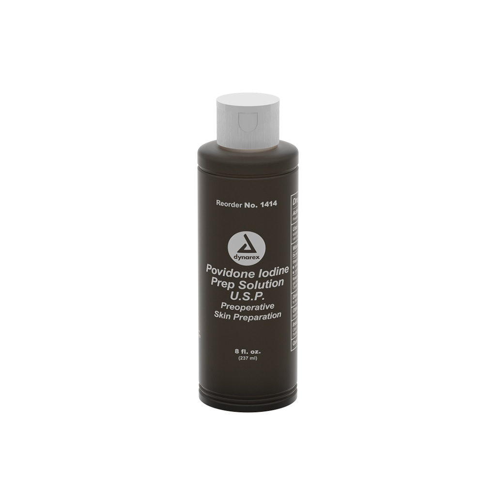 Dynarex Povidone Iodine Prep Solution, 8oz