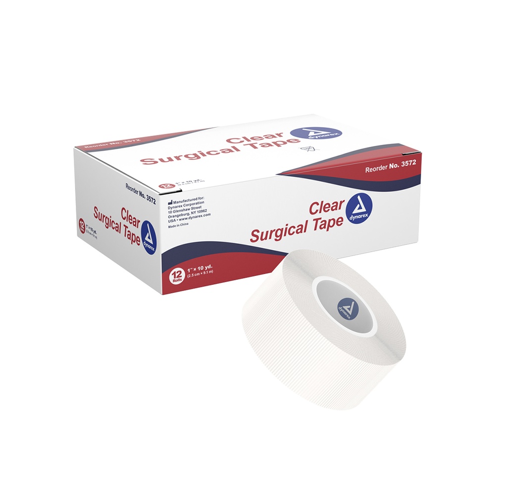 Dynarex Transparent Surgical Tape, 1"