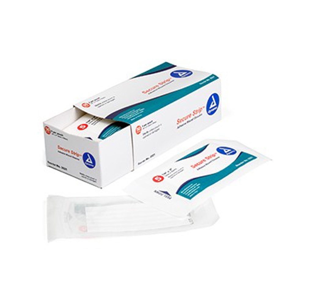 Dynarex SecureStrip Adhesive Wound Closures, 1/2" x 3"