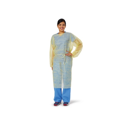 [51-CRI4000] Medline Lightweight Polypropylene Isolation Gowns
