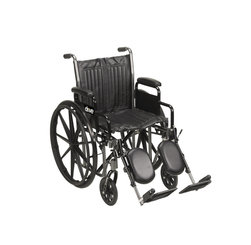 [SSP216DDA-SF] Drive Medical Silver Sport 2 Wheelchair, 16" 