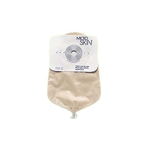 [86300] Cymed One-piece Urostomy Pouch with Cut-To-Fit MicroSkin Plain Barrier 1-3/4" Stoma Opening, 9" L, Clear, Odor-Proof Film, Comfort Backing, Latex-Free