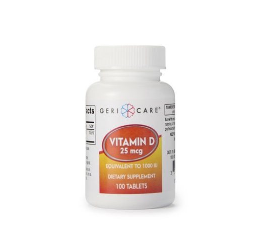 [OTC171]  Geri Care Vitamin D3 Tablet, 1000 IU