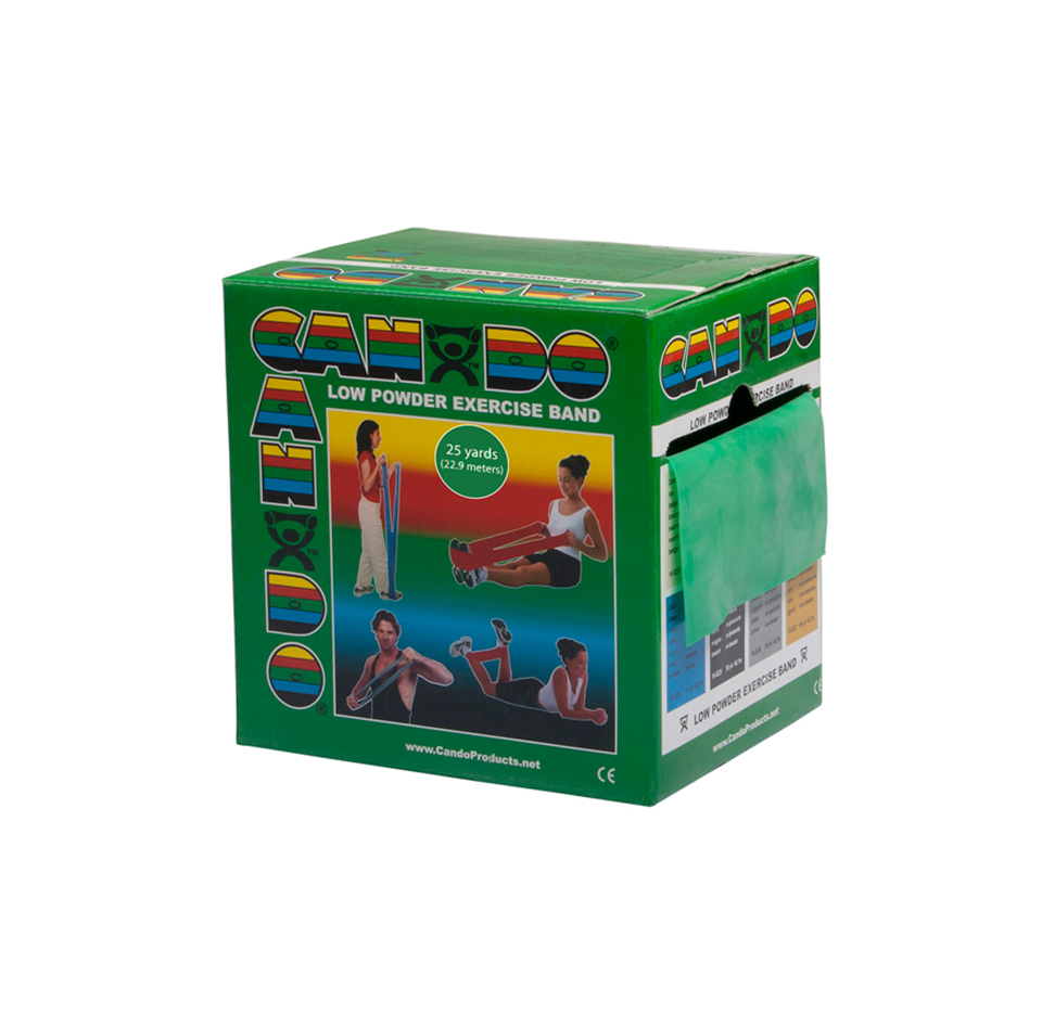 CanDo Exercise Band, Green, 25yd, Medium Resistance