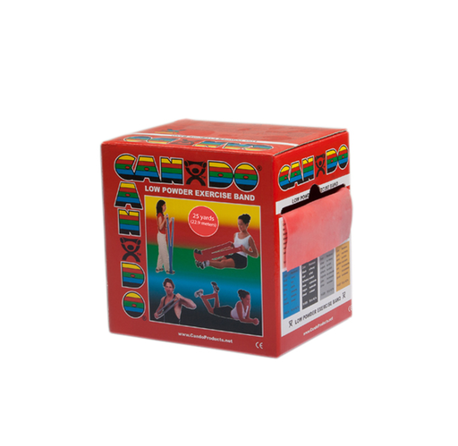 [10-5272] CanDo Exercise Band, Red, 25yd, Light Resistance