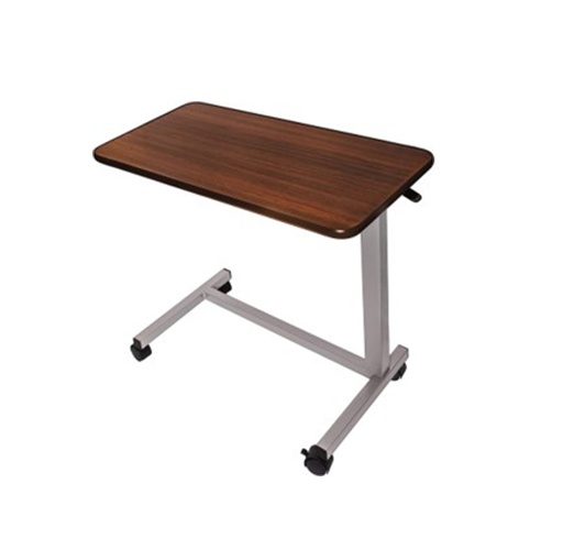 [T110-M] Cost Care Overbed Table, Mahogany