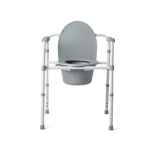 [G1-200X1] Medline Folding Steel Commode 