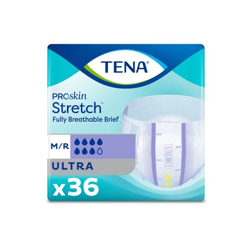 [41-67803] TENA ProSkin Stretch Ultra Heavy Absorbency Briefs, L/XL