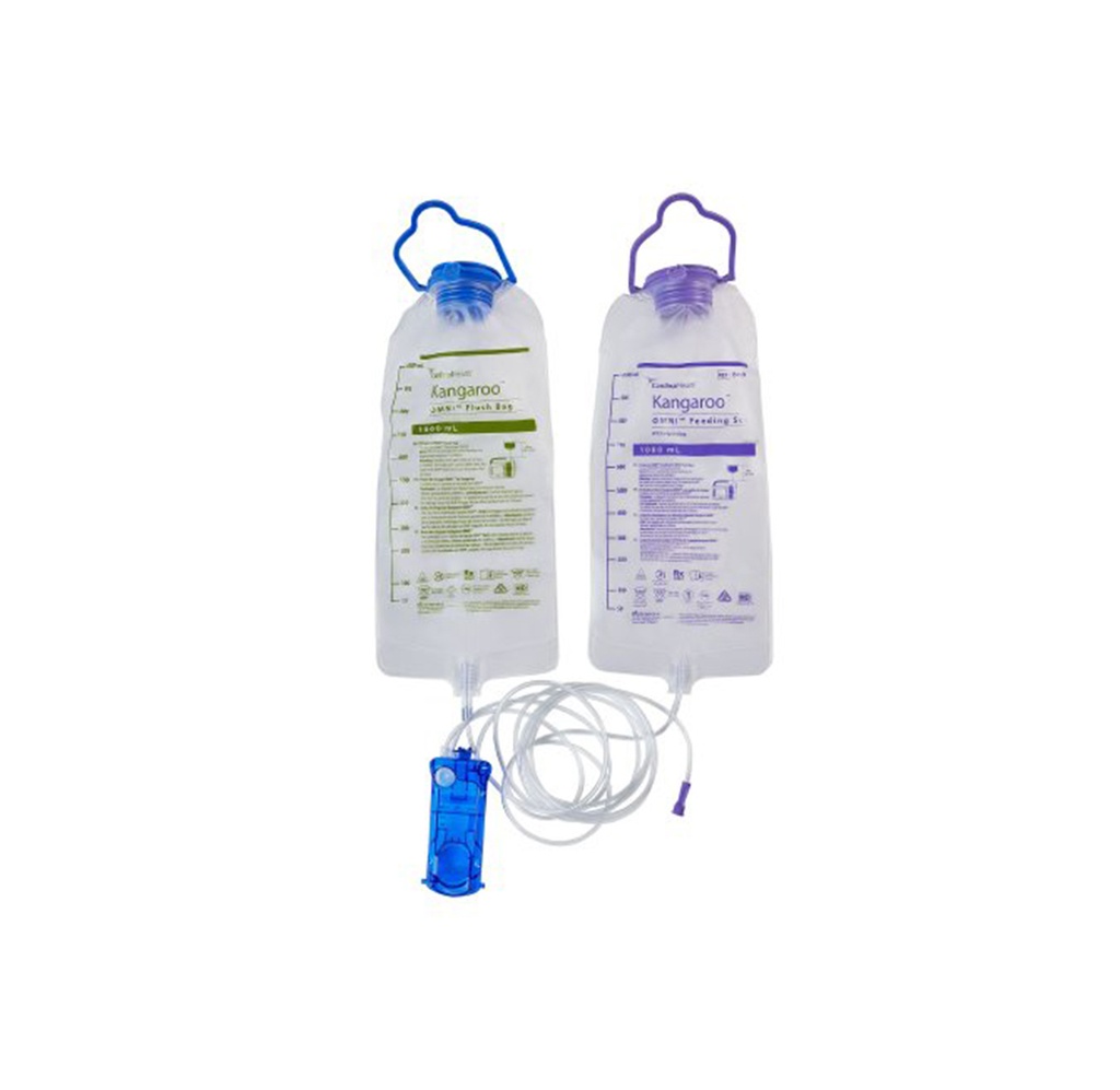 Kangaroo OMNI Feeding Set With Flush Bag, 1000mL | Core GPO