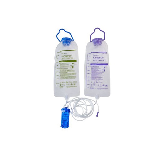 [B10FF] Kangaroo OMNI Feeding Set With Flush Bag, 1000mL 