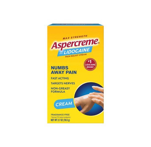 [OTC183] Aspercreme 4% Lidocaine Cream, 2.7oz